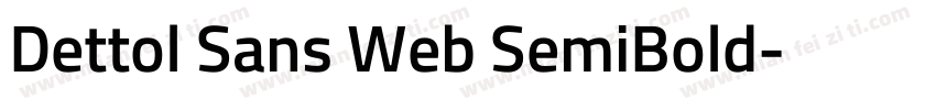 Dettol Sans Web SemiBold字体转换